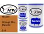 Preview: Nissan, Orange Mist Metallic, 014: 500ml Lackdose + 500ml Klarlack + 250ml Härter - Set, von ATW Autoteile West.
